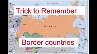 Trick To Remember Countries that share borders with Russia