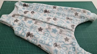 Cutting and Sewing Lined Sleeping Bags for Babies