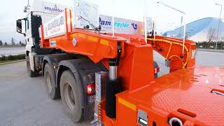 HİDROLİK DEVE BOYUNLU 6 DİNGİLİ 6 M UZAMALI LOWBED SEMI TREYLER