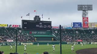 高校野球　2022年　甲子園　第94回選抜高校野球大会　準々決勝　大阪桐蔭試合前キャッチボール2