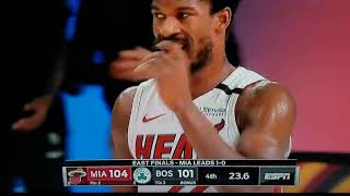 Final minutes of Heat vs Celtics game 2