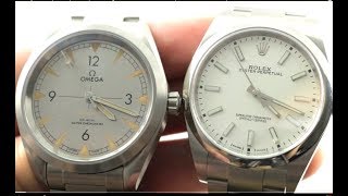 Rolex Oyster Perpetual vs Omega Seamaster Railmaster 114300 vs 220.10.40.20.06.001