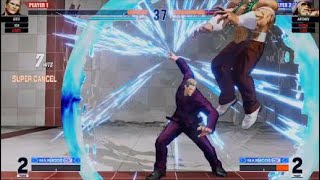 KOF15　スーツギース　雷剛烈風拳で圧倒　めくり飛翔が上手すぎる