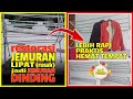 DIY - Hemat biaya | RESTORASI Jemuran Lipat jadi JEMURAN DINDING |  Ide & Kreatifitas  |  VLOG #9