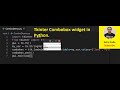 Tkinter Combobox widget in Python