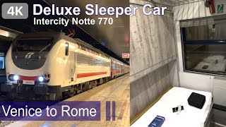 Intecity Night 770  Venice To Rome 188 €  - Sleeper Car Deluxe  Entire Compartment  4K