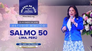 Salmo 50 (Estudio bíblico), Hna. María Luisa Piraquive, 13 enero 2019, IDMJI