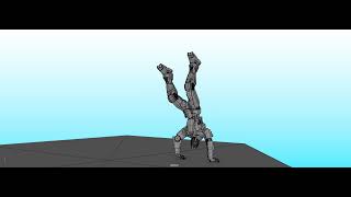 Robot upside down/ Animation maya 2022