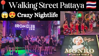 Walking Street📍 Pattaya 🇹🇭 Thailand 😱😍 Watch in 4K || Walkthrough | Nightlife #pattaya #nightlife