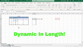 How Use The Offset Function In Microsoft Excel to Make A Dynamic Range Of Calculations! #Tutorial