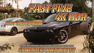 FAST FIVE : Brian challenges Dom for one last ride  -  4K  HDR  I  #19