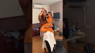Pooja Hegde and Arha Dancing #shorts #poojahegde #ramuloramulasong #whatsappstatus #alluarjun