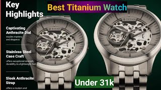 Titan Titanium Automatic Watch For Men|Anthracite Dial Analog Titanium Strap Watch for men90140TM01