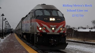 Riding an Outbound Metra from LaSalle Street-Joliet on 2/17/19