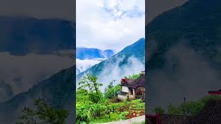 晴天时爱晴 雨天时爱雨 #治愈系风景#美丽乡村 #大山深处自然美 #向往的生活 #乡村生活 #农村生活 #mountains #nature #田園生活