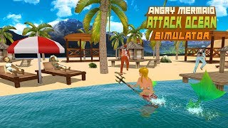 Angry Mermaid Attack Ocean Simulator