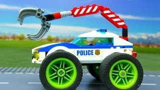 Lego Experimental Police Car and Giant Power Wheels | Cars For Kids | Toys for children