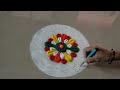 सकाळच्या धावपळीत काढण्यासाठी सोपी सुंदर रांगोळी simple rangoli small rangoli daily rangoli