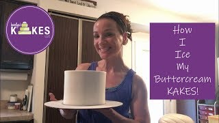 How to Ice Smooth Buttercream Cakes | Karolyn's Kakes