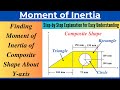 Finding Moment of Inertia of Composite Shape About Y Axis| Solved Problem