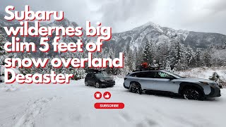 Subaru Overlanding Adventure: Near-Disaster on a Snowy Cliff in Hope, BC