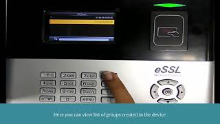 How to set access group in eSSL S990