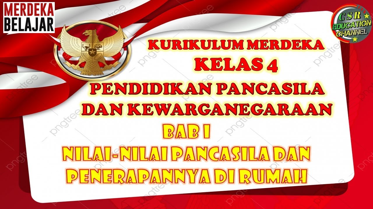 Kurikulum Merdeka : PPKN KELAS 4 BAB 1 NILAI-NILAI PANCASILA DAN ...