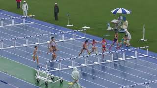 H29　関東高校新人　女子100mH　予選3組