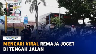 Jangan Ditiru, Aksi Nekat Remaja Joget di Tengah Jalan