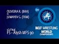 1/2 FS - Alysh MFS 90: G. JUMAYEV (TKM) df. R. OLIVEIRA (BRA) by FALL, 5-0