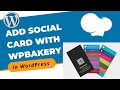 How to Create and Add Social Card in Blog With WPBakery in WordPress | WordPress 2021