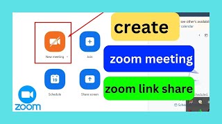 How To Create Zoom Meeting Link || Share Meeting Link to Join | bangla tutorial