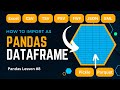 Creating Pandas DataFrame from CSV, FWF, Excel, XML, JSON, etc | Pandas DataFrame | SuMyPyLab