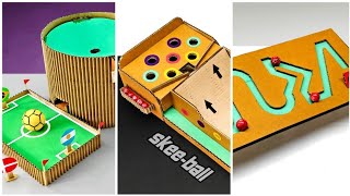 3 Amazing Marble Games From Cardboard