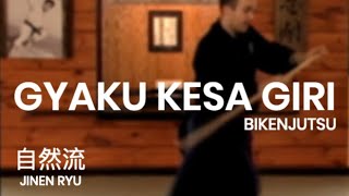 Kenjutsu: Gyaku Kesa Giri, reverse sash cut