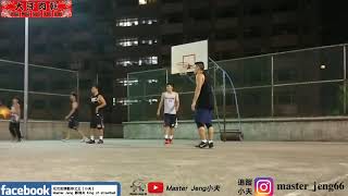 【小夫】跟隊友在球場遇到【DV33】球員第一場就被電爆了🏀小夫跟隊友得恩來到淡水公墓籃球場打三對三鬥牛第一場🏀