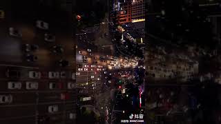 中国广西南宁市夜景航拍  Aerial photography of Nanning China in Guangxi