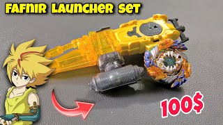 Free's ANIME like BEYBLADE launcher set review | Geist fafnir launcher set