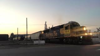 BNSF Escondido Local evening switching! Feat.Ex-ATSF 194 with great horn action!!