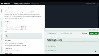 Hackerrank Python Solution #3 Introduction Python - Python: Division