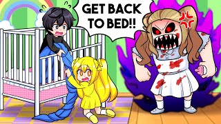 Don’t let EVIL BABYSITTER catch you out of BED! (Roblox)