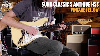 No Talking...Just Tones | Suhr Classic S Antique HSS Vintage Yellow Rosewood