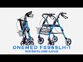 Rollator Onemed FS965LH-1 Alat Bantu Jalan Lansia