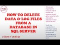How to Delete Data and Log Files from a Database | Microsoft SQL Server | Techie Vineet