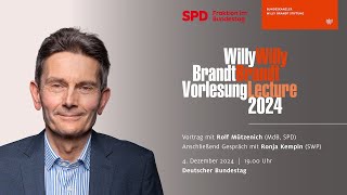 Willy Brandt Lecture 2024 mit Rolf Mützenich