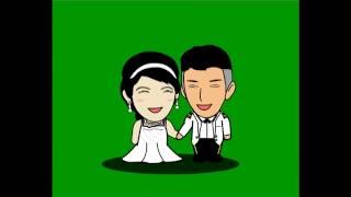 หนึ่งนาทีที่แล้ว Animation Wedding by lovemoji.com