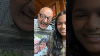 #anupamkher cute video with #SatishKaushik daughter is too cute to miss 🥹❤️