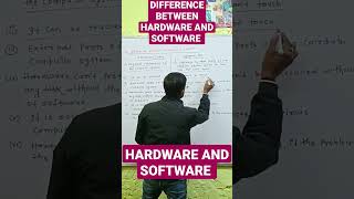 Difference between hardware and software. हार्डवेयर और सॉफ्टवेयर में क्या अंतर है #hardwareSoftware
