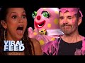 Mr. Blobby SLIMES Simon Cowell On BRITAIN'S GOT TALENT 2023! | VIRAL FEED