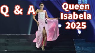 Queen Isabela 2025 || Question and Answer Portion